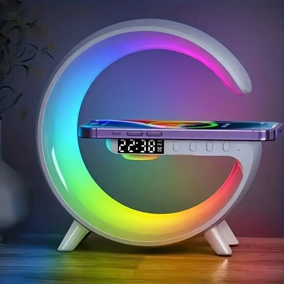 A Portable Speaker With Fast Wireless Charging, Rhythm RGB Light Show - Picture 1 of 3